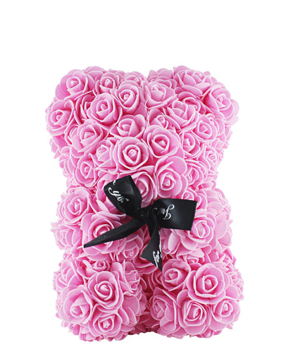 Lovers Design Floral Teddy Bear - Pink