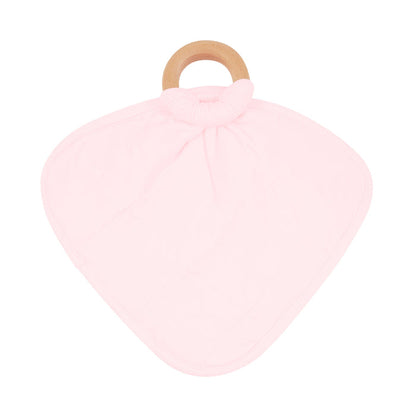 Kyte Baby Breathable bamboo Sakura Lovey with Removable Wooden Teething Ring