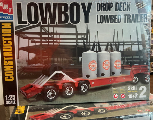 Lowboy Drop Deck Lowbed Trailer AMT ERTL 1:25