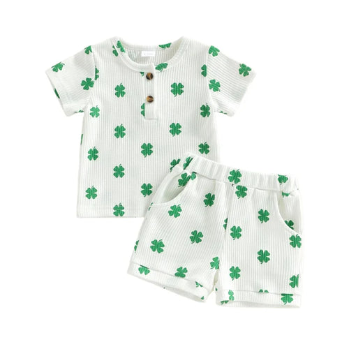 LUCKY CLOVER Waffle Knit Outfit