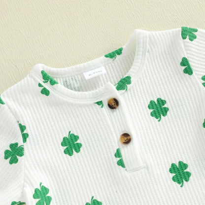 LUCKY CLOVER Waffle Knit Outfit