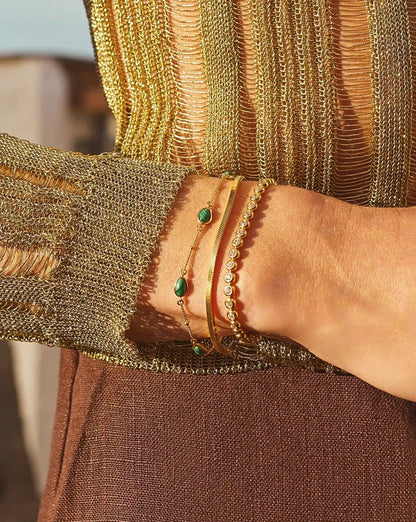 Magma Gemstone Charm Bracelet | 18k Recycled Gold Vermeil on Recycled Sterling Silver Bracelets Missoma