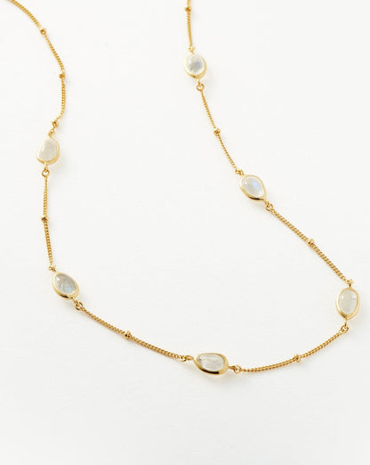 Magma Gemstone Charm Choker | 18ct Recycled Gold Vermeil on Recycled Sterling Silver Necklaces Missoma