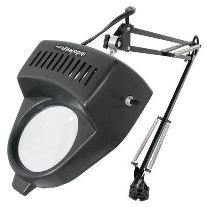 Magnifying Desktop Lamp for Craft/Sewing/Hobbies/Reading with Clamp Base and LED Bulb Black 12308