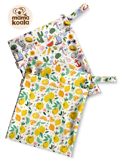 Mama Koala Wet Dry Bags (2 Pack) -Cheerful Summer