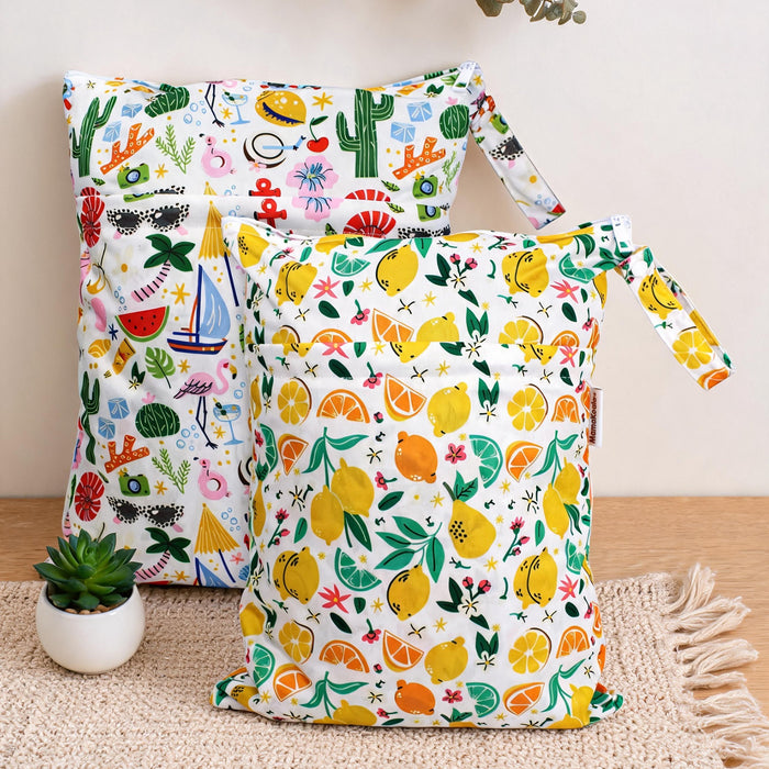 Mama Koala Wet Dry Bags (2 Pack) -Cheerful Summer