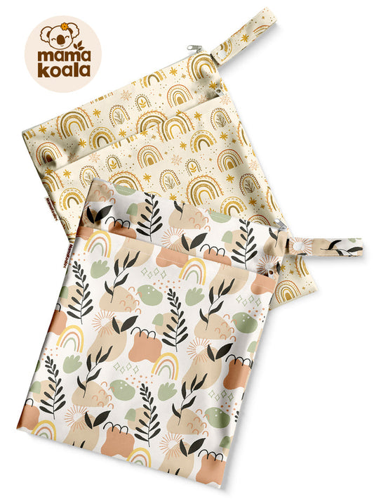 Mama Koala Wet Dry Bags (2 Pack) -Warm Whimsy