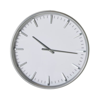 Manhattan Wall Clock Silver 48x48x7.7cm
