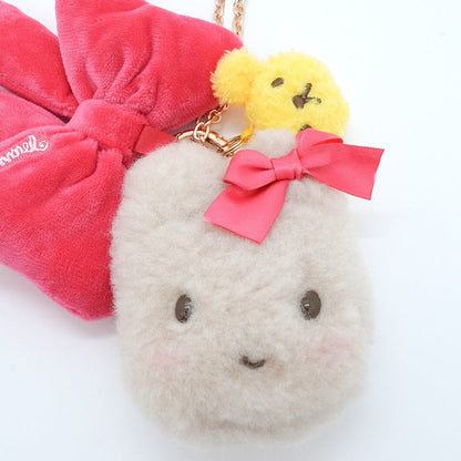 Marroncream Plush Mini Face Pouch (Teddy Friend Series) Bags Global Original