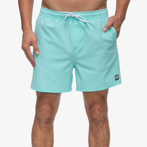 Marzo E/W Wvn Short - Aruba Blue - Front View