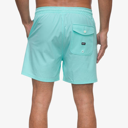 Marzo E/W Wvn Short - Aruba Blue - Back View