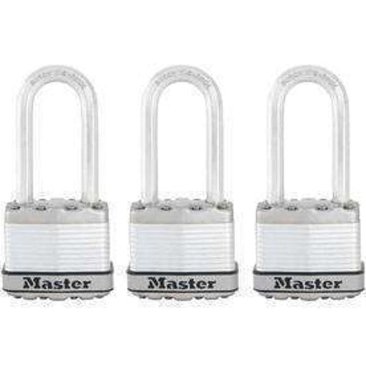 Master Padlock 1-3/4" Magnum Laminated Steel Shackle 3pk