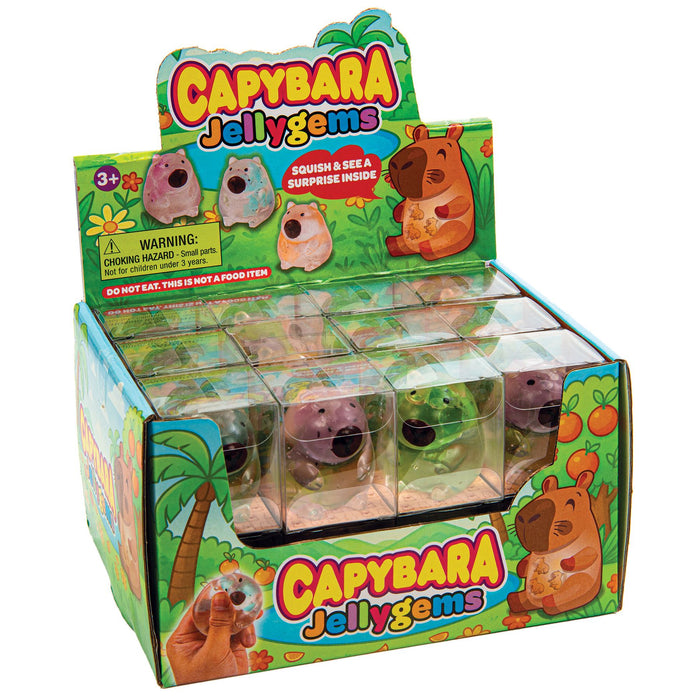 Master Toys 2.5 Inch Capybara Jellygems Maltose Squishy - Sensory Fidget Toy