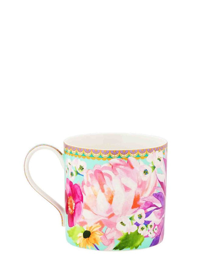 Maxwell & Williams Teas & C's Dahlia Daze Mug 430ML Sky Gift Boxed - Sky Blue