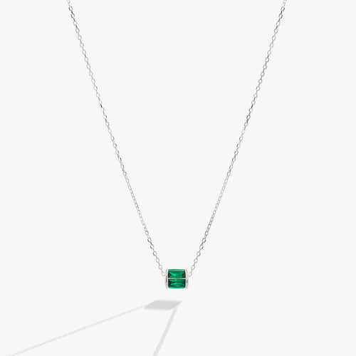 May Birthstone Precious Pendant Necklace