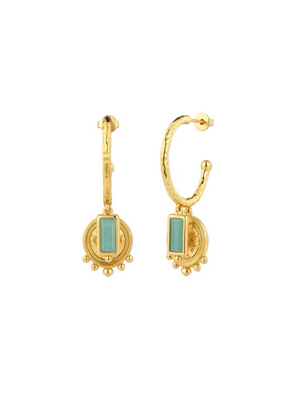 Maya Aqua Earrings