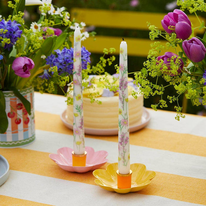 Meadow Taper Dinner Candles - 2 Pack | Spring Decor |