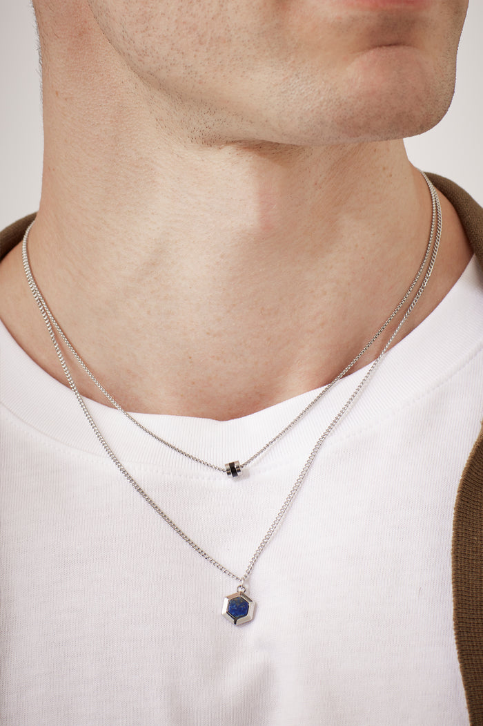 Men's Enamel Bead Necklace