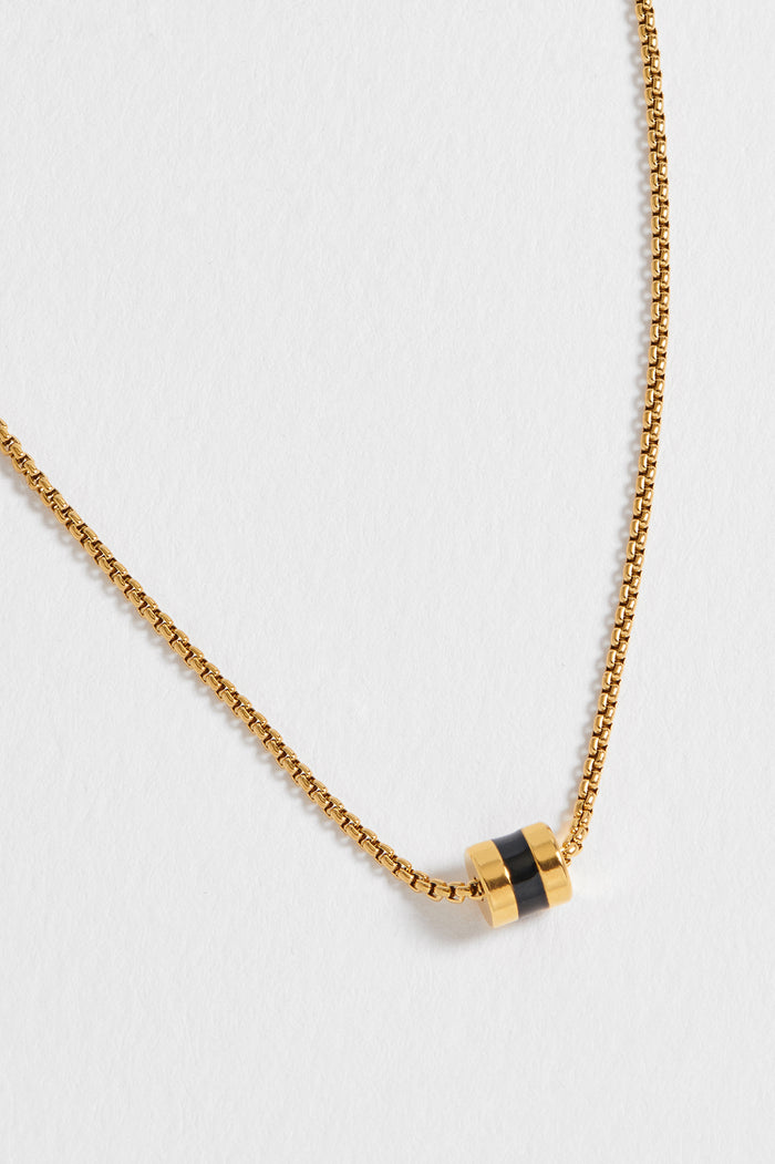 Men's Enamel Bead Necklace