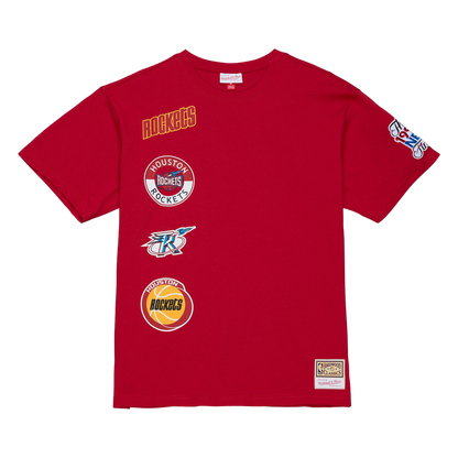 Men's Houston Rockets Mitchell & Ness HWC Double Clutch T-Shirt