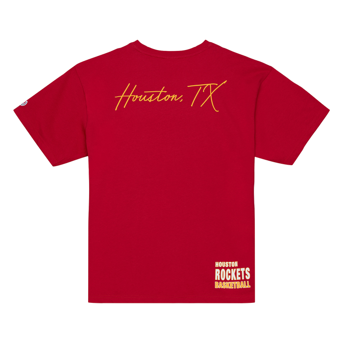 Men's Houston Rockets Mitchell & Ness HWC Double Clutch T-Shirt