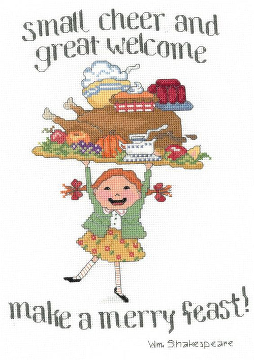 Merry Feast Counted Cross Stitch Leaflet