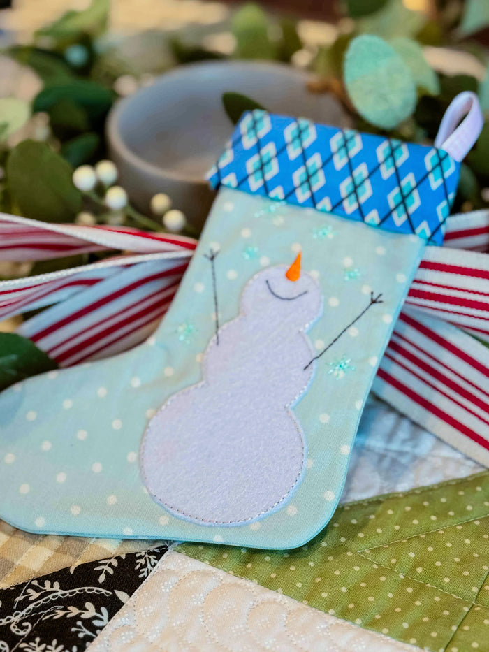 Merry Quick Stitch Stockings (Downloadable Machine Embroidery Pattern)