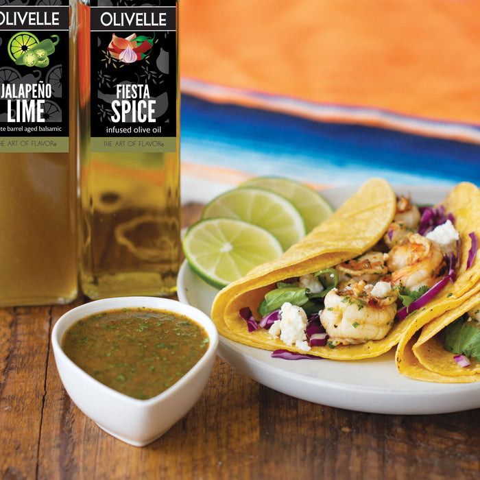 Mexican Chimichurri Shrimp Tacos