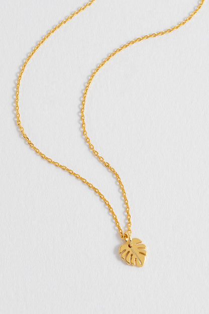 Monstera Leaf Necklace