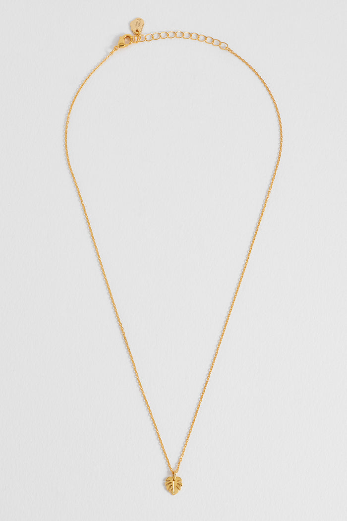 Monstera Leaf Necklace