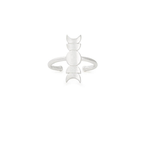 Moon Phase Adjustable Ring, .925 Sterling Silver, Alex and Ani
