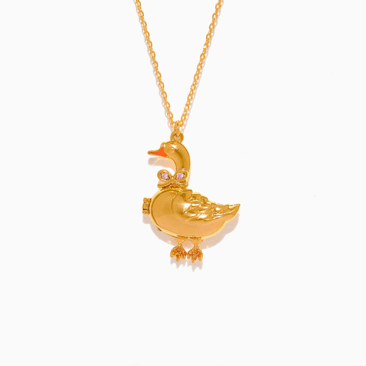 Mother Goose Locket Necklace