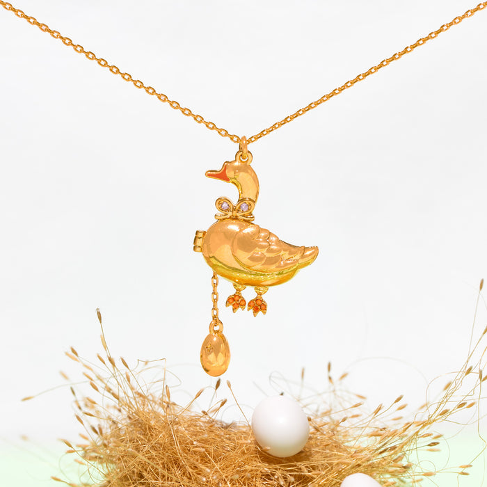 Mother Goose Locket Necklace