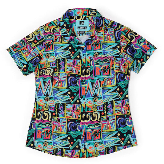 RSVLTS MTV MTV Spring Break “Panama City Beach” – Women's KUNUFLEX Short Sleeve Shirt