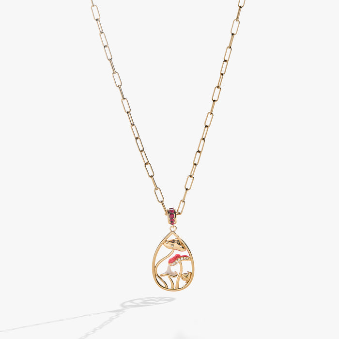 Mushroom Pendant Necklace