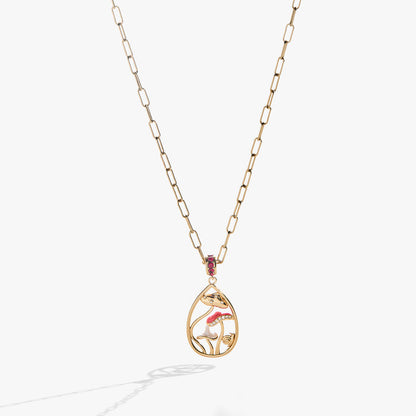 Mushroom Pendant Necklace