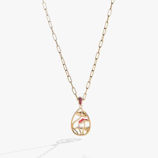 Mushroom Pendant Necklace