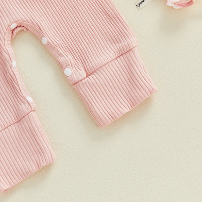 MY 1ST VALENTINE'S DAY Ruffle Jumpsuit