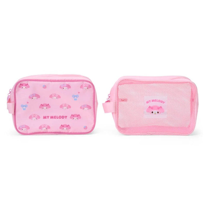 My Melody 2-pc Travel Pouch Set Bags Japan Original