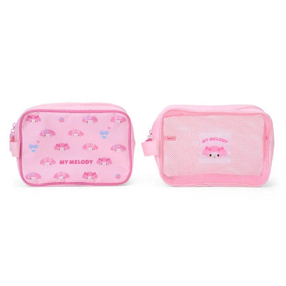 My Melody 2-pc Travel Pouch Set Bags Japan Original