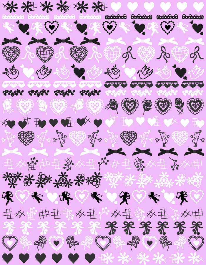 Nail Art Stickers - Doilies