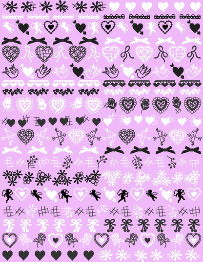 Nail Art Stickers - Doilies