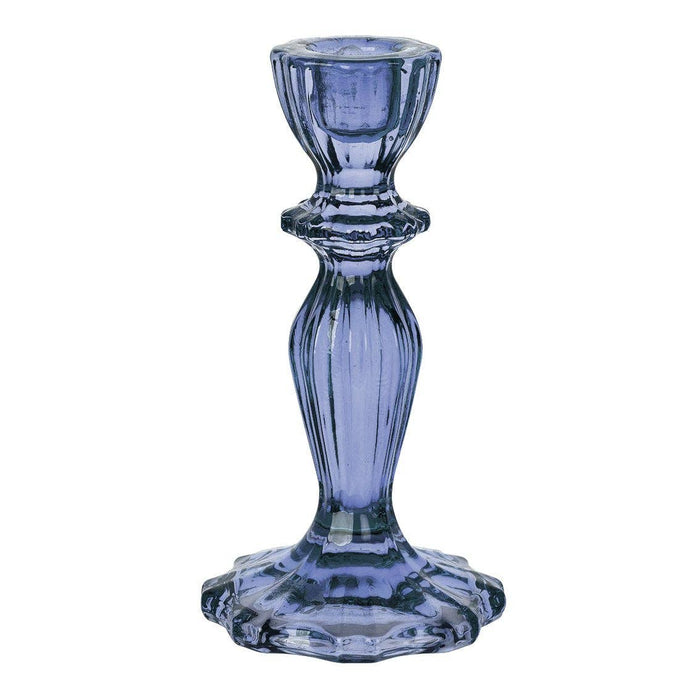 Navy Glass Candle Holder | Everyday Decor |