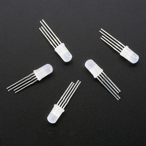NeoPixel Diffused 5mm Through-Hole LED - 5 Pack by Adafruit - The Pi Hut