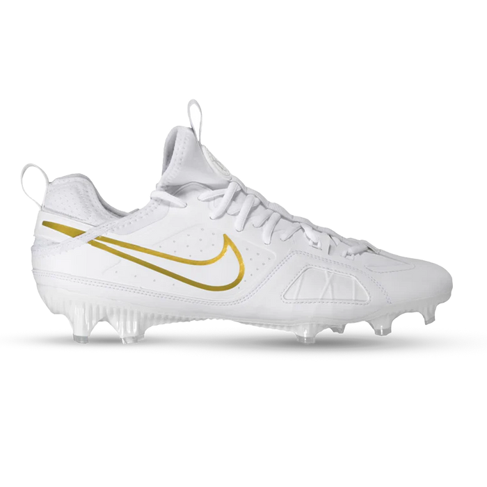 Nike Huarache 9 Varsity Lacrosse Cleats - White/Gold