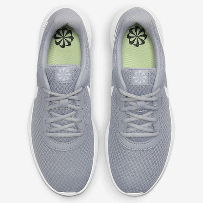 Nike Tanjun grey training shoe overhead view