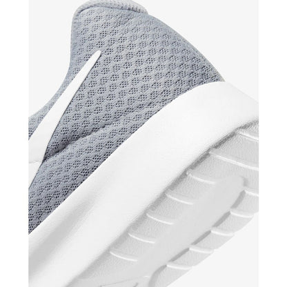Nike Tanjun grey training shoe back heel view