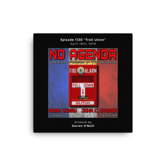 NO AGENDA 1130 - customizable canvas cover art
