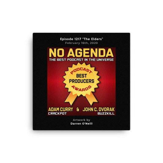 NO AGENDA 1217 - customizable canvas cover art