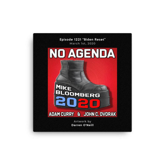 NO AGENDA 1221 - customizable canvas cover art